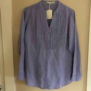 Boden Linen Button Up Shirt New With Tags Size 10